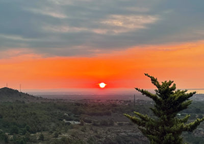 El amanecer del 9 de agosto de 2022 a las 7:03 am